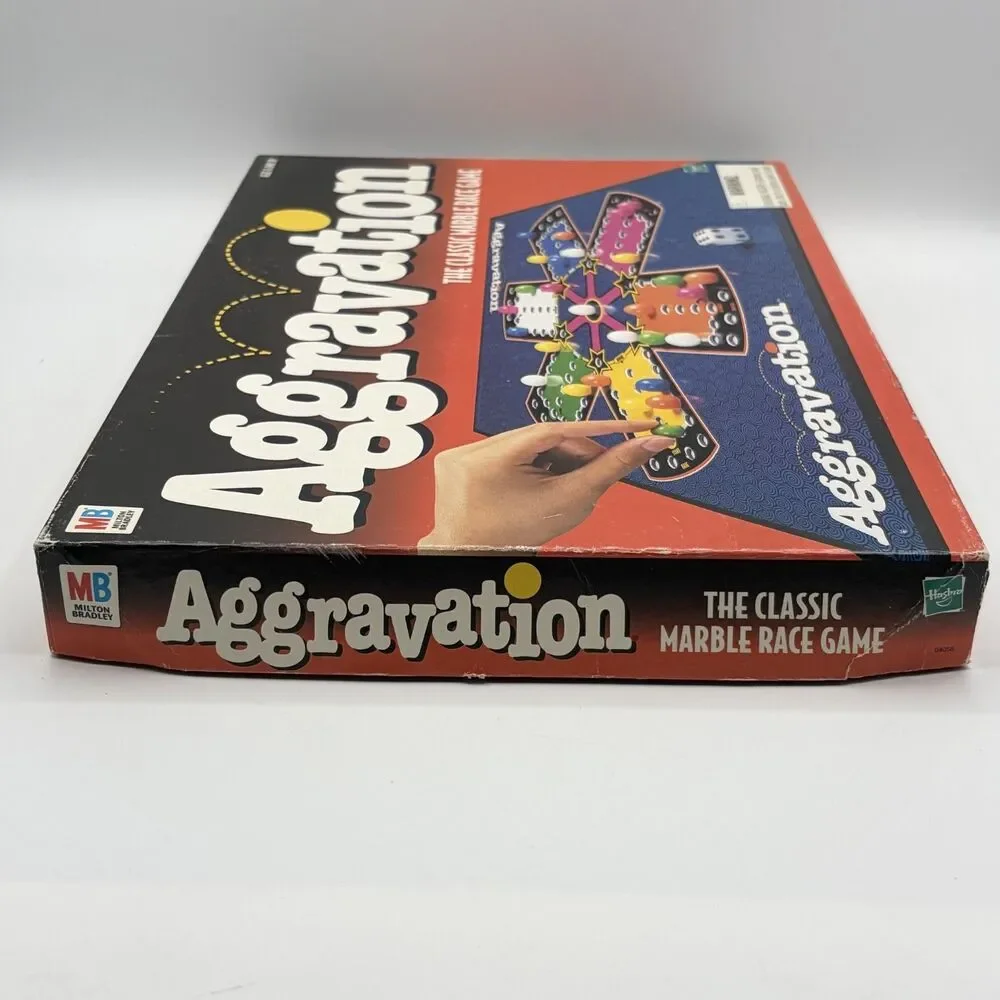 Aggravation The Classic Marble Race Game Milton Bradley Vintage 1999 Complete